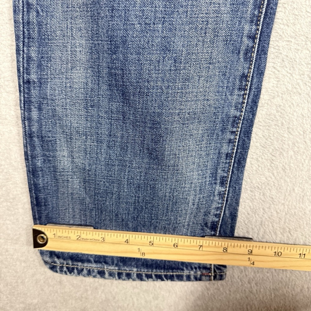 Replay Jeans Mens 34x34 Waitom STRAIGHT Leg M983 Button Fly Faded Whiskered - Picture 16 of 16